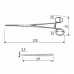 Затискач Roberts 22 cм, прямий, J-17-222